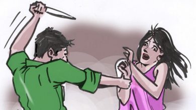 رسم تعبيري لجريمة قتل على خلفية قضية جريمة شرف بريشة الزميل إحسان حلمي