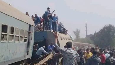 التفاصيل الكاملة لحادث خروج قطار القاهرة - المنصورة عن القضبان فى «طوخ»