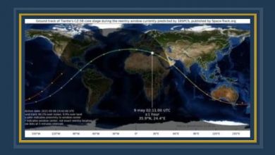 4 دول عربية مهددة.. الصاروخ الصيني يظهر بسماء لشبونة ورصده بالعين المجردة.. فيديو