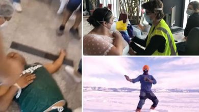 طرائف لقاح كورونا حول العالم.. برازيلى يفقد الوعى.. وأمريكية بفستان الفرح.. صور وفيديو - 2